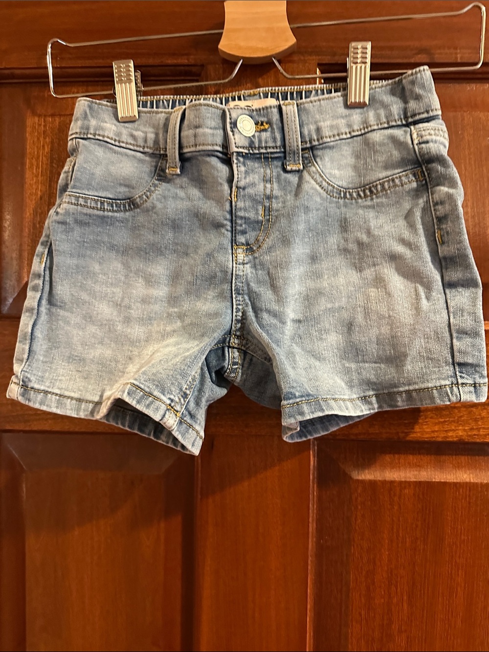 SO Light Blue Denim Kids Shorts with Elastic Waist